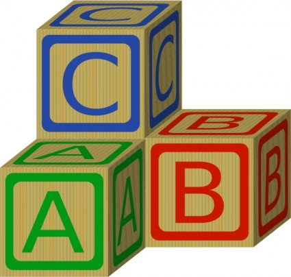 Abc Blocks Vector In Open Office Drawing Clipart
