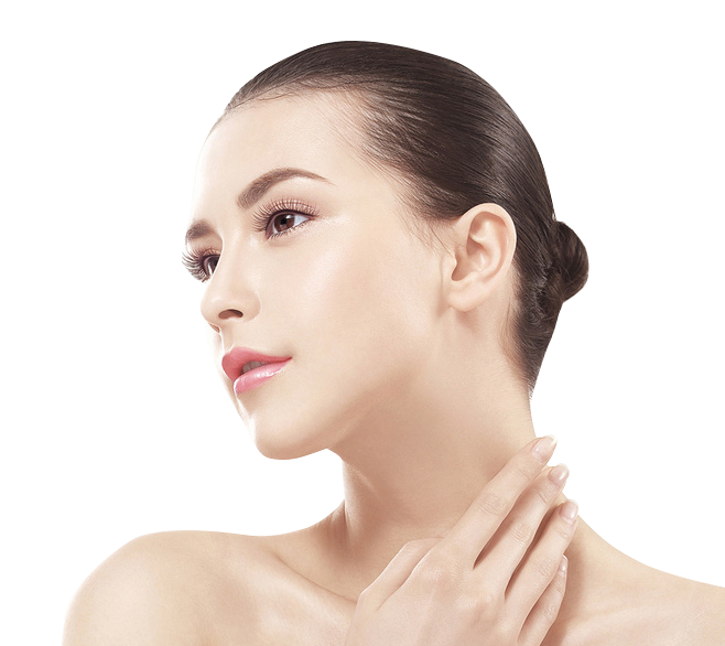 Europe And America In Neck Models Cleanser Clipart