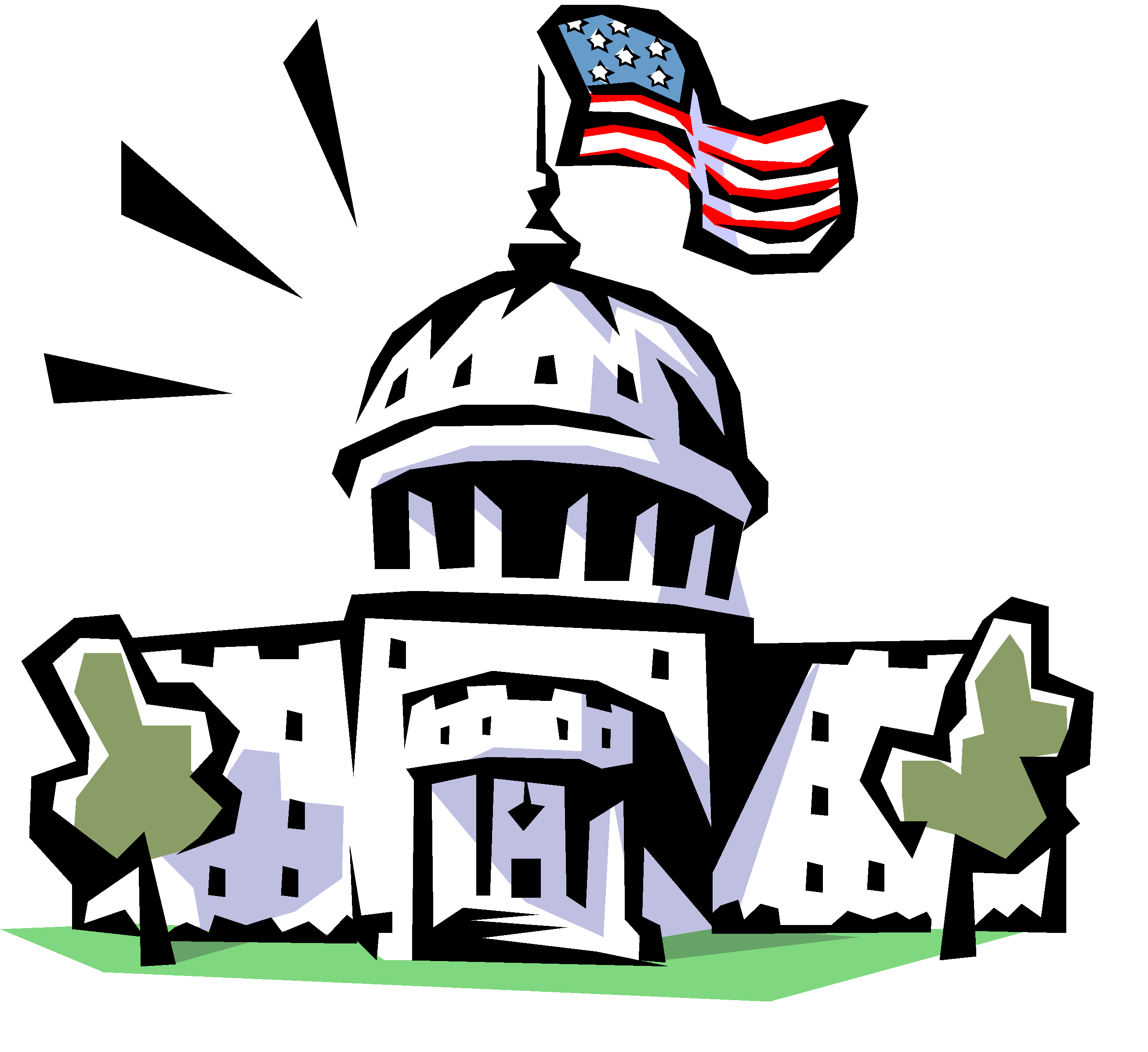 United Capitol Government Dome British States Committee Clipart