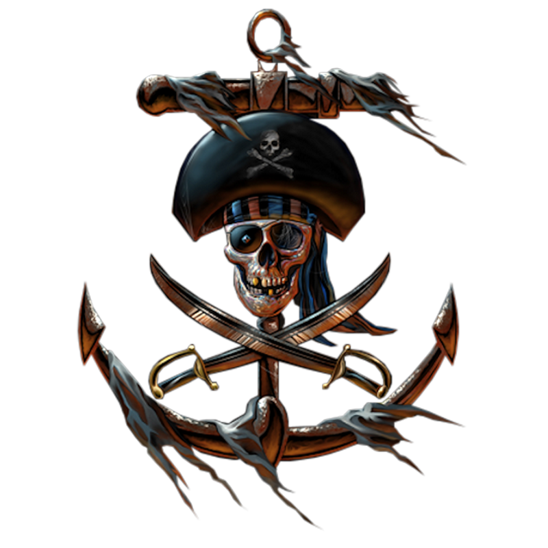 Piracy Material Jolly Hook Roger Captain Pirate Clipart