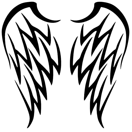 Tattoo Sleeve Tribe Tattoos Wing Lower-Back Wings Clipart