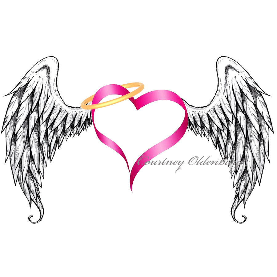 Heart With Angel Wings Kid Png Image Clipart
