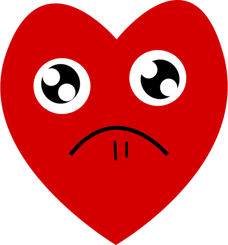 Red Heart Wants Your Sympathy Clipart