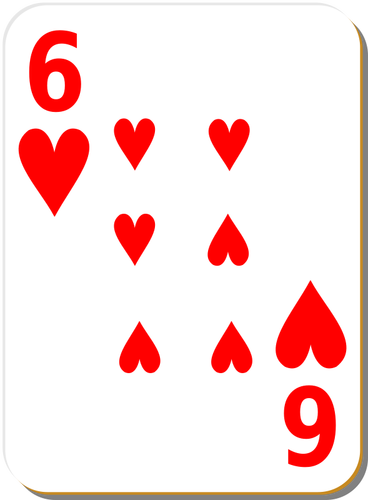 Six Of Hearts Clipart