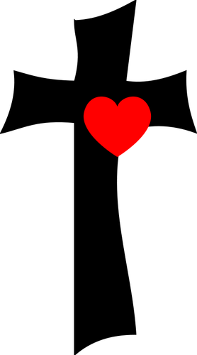 Cross With Heart Clipart