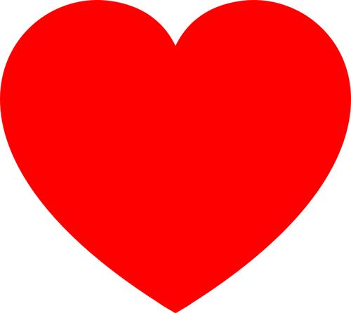 Color Drawing Of Heart Shape Clipart