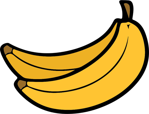 Two Bananas Clip Art Clipart