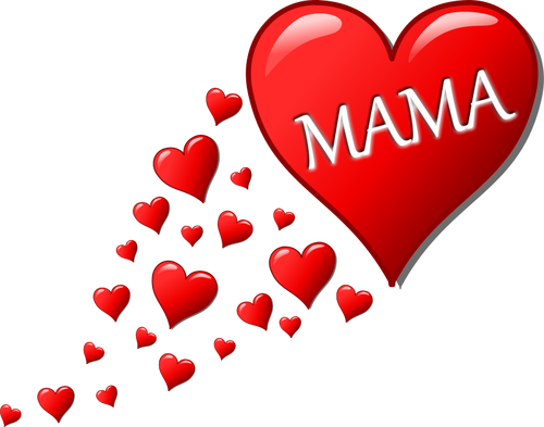 Hearts For Mom Clipart