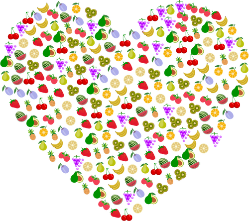 Fruit Heart Clipart