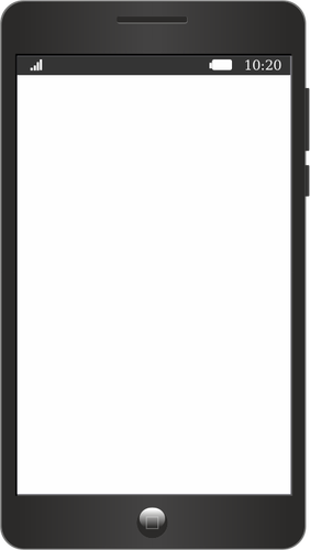 Black Smart Phone Clipart
