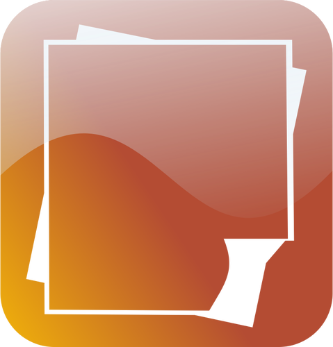 Glossy Smartphone Icon For Wordprocessing Document Clipart