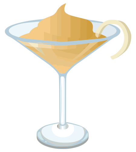 Martini With Decoration Clipart