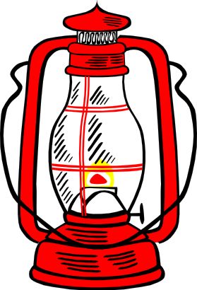 Awesome Compass And Hurricane Lamps On Clipart