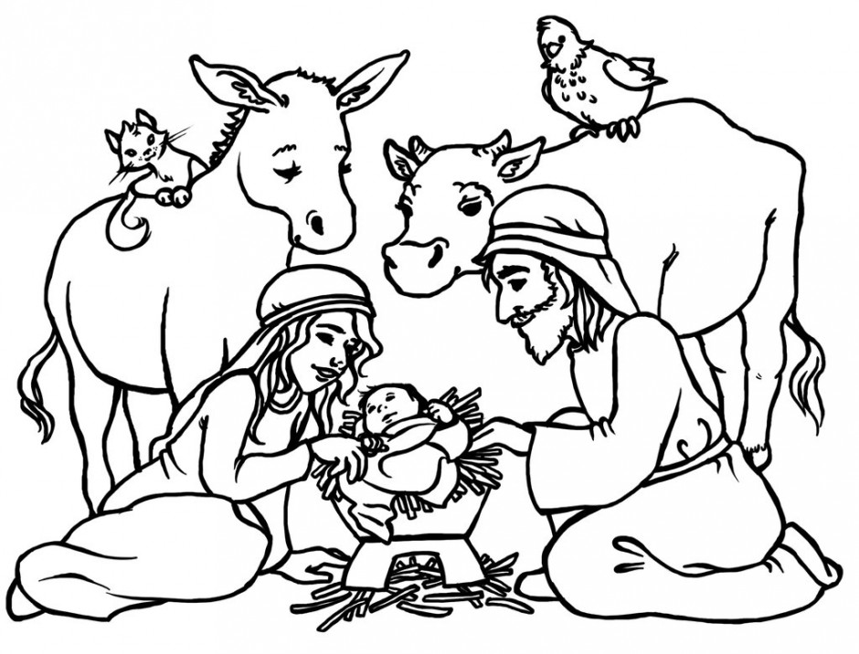 Picture Of Baby Jesus In A Manger Clipart