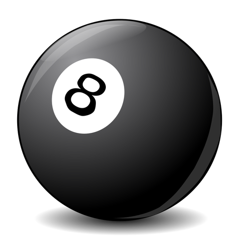 Image Of Pool Ball 8 Clipart