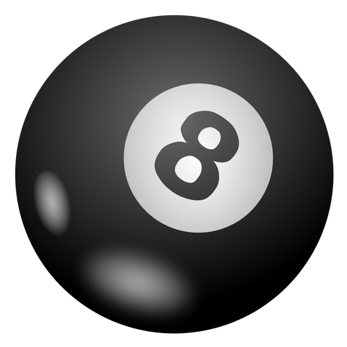 Of Pool Ball 8 Clipart