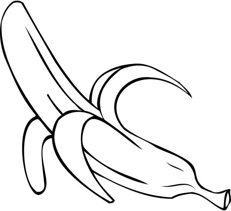 Black And White Banana Google Search Colouring Clipart