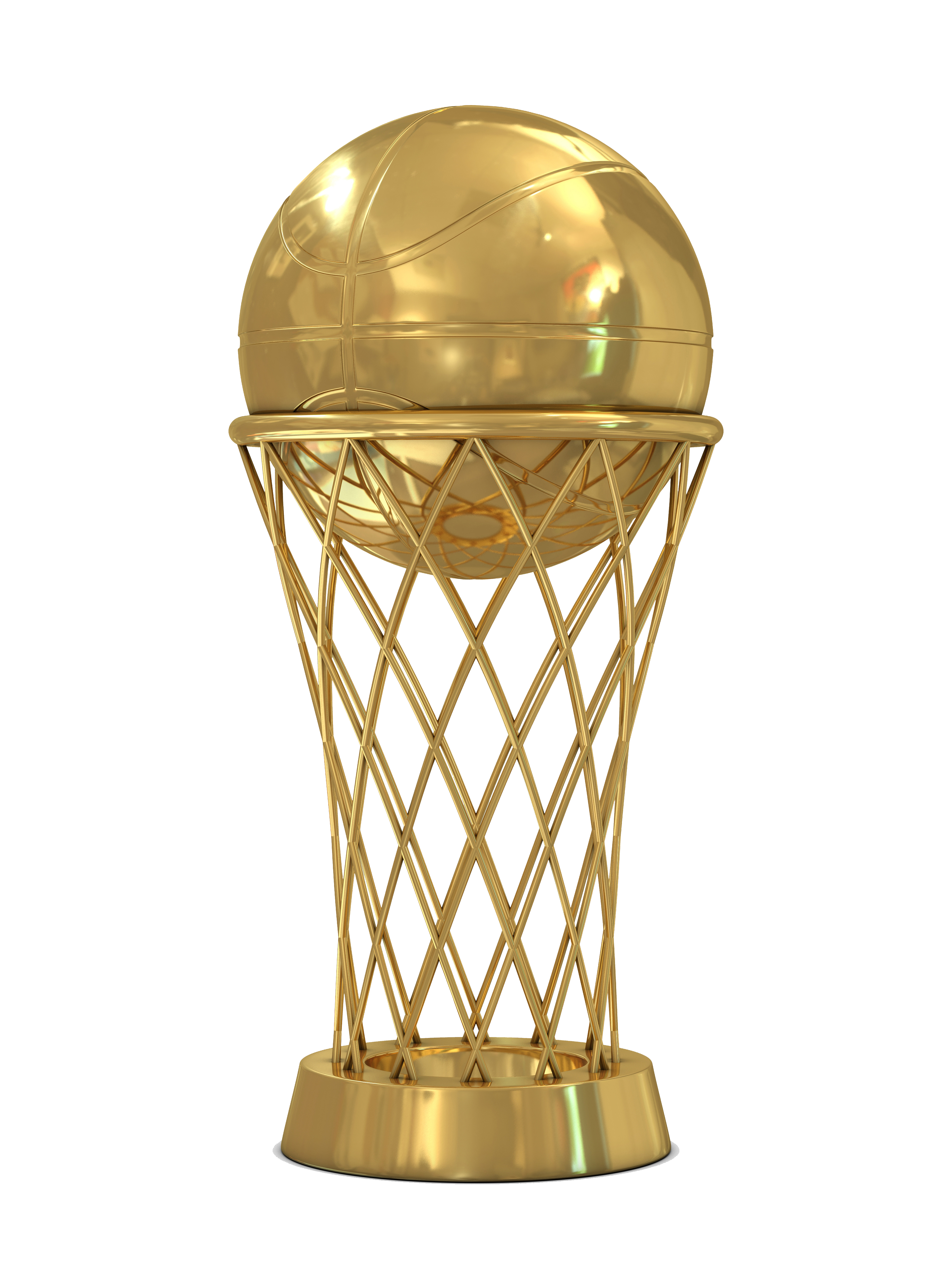 Trophy Golden Basketball Cup National Finals Championship Clipart