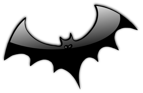 Black Halloween Bat Clipart