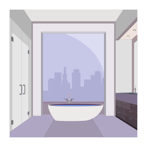 Of Penthouse Bathroom Clipart