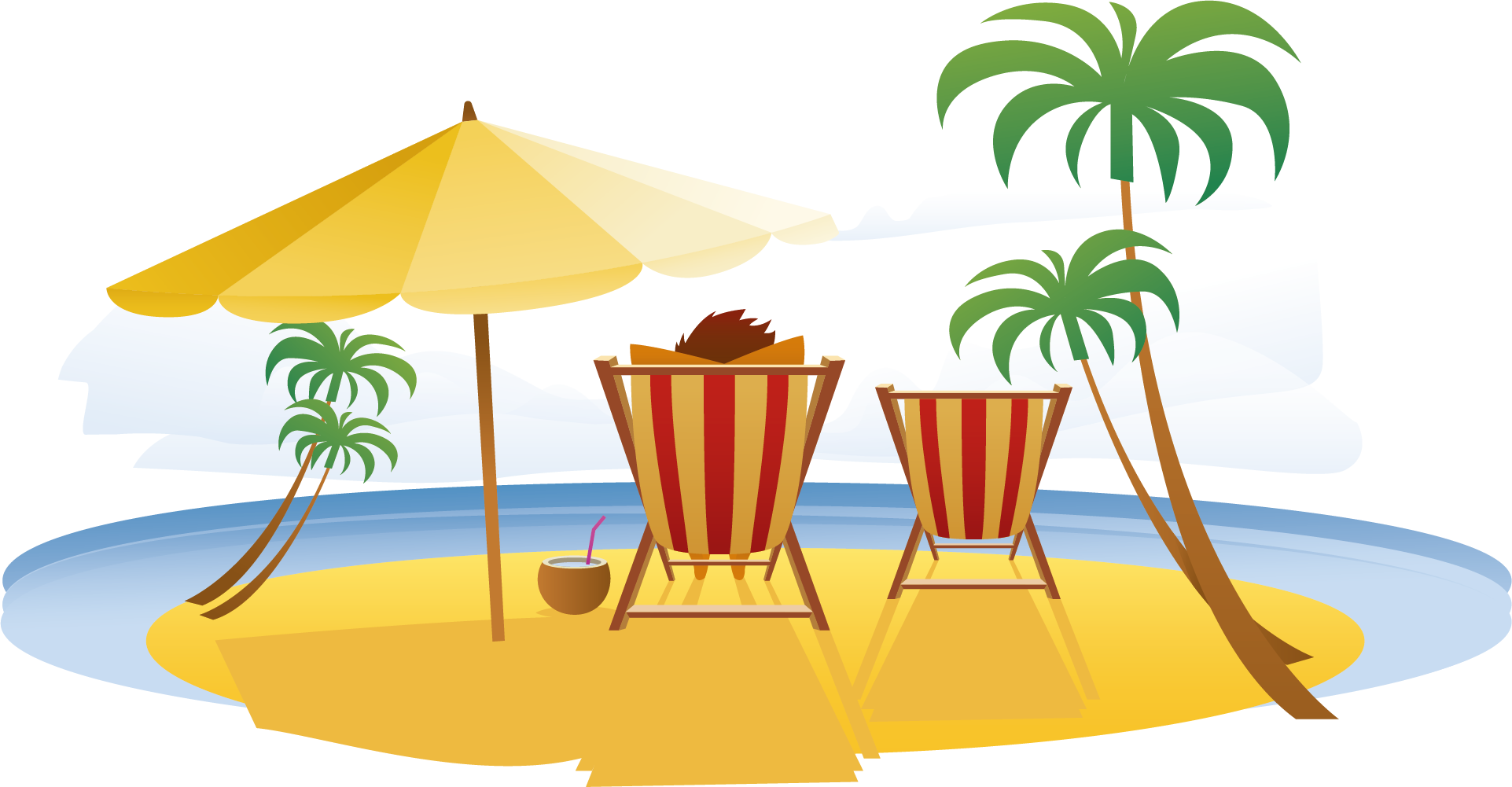 Download Summer Relax Travel Seaside Vacation Resort In Clipart PNG