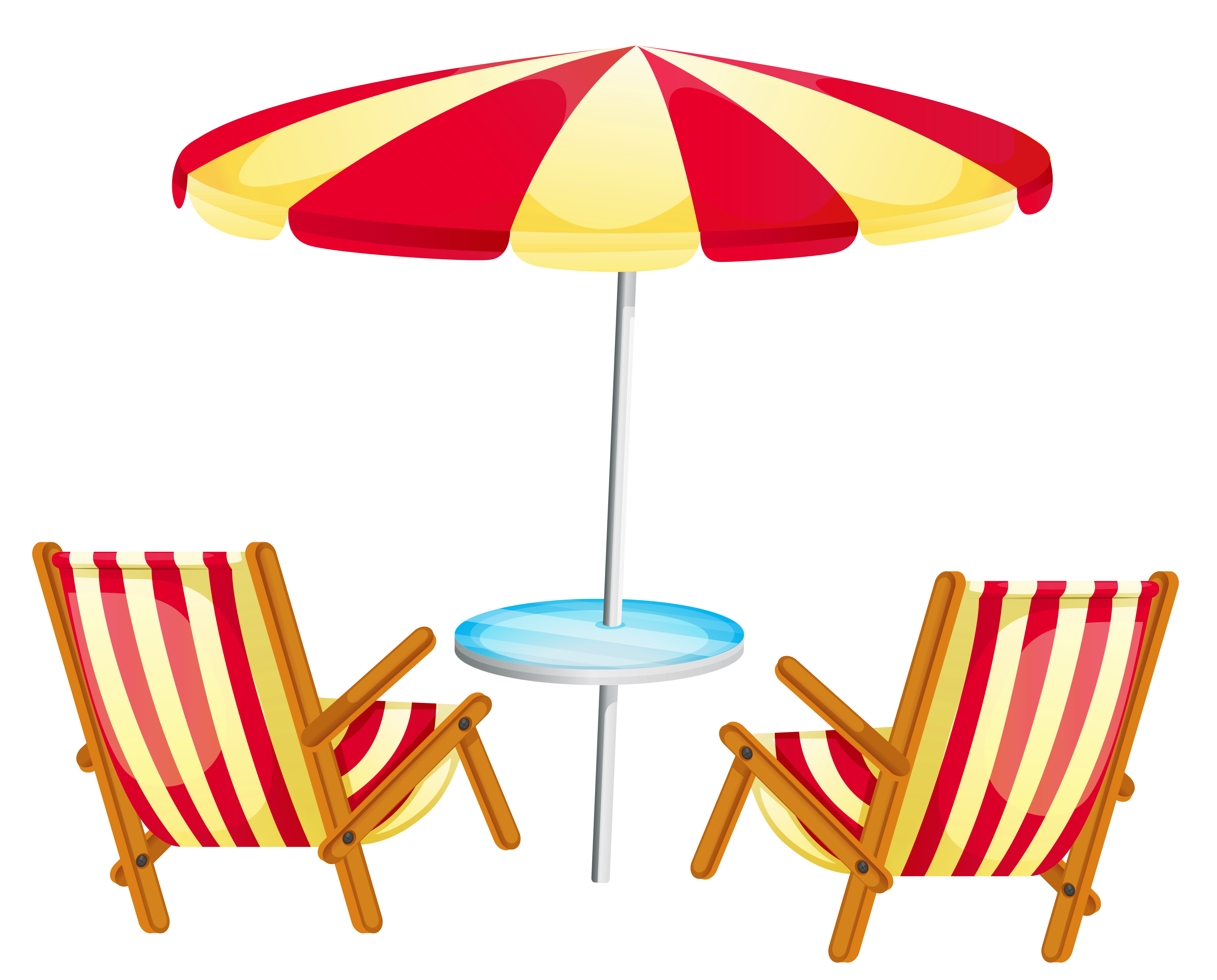 Umbrella Chairs With Photography Deckchair Beach Transparent Clipart