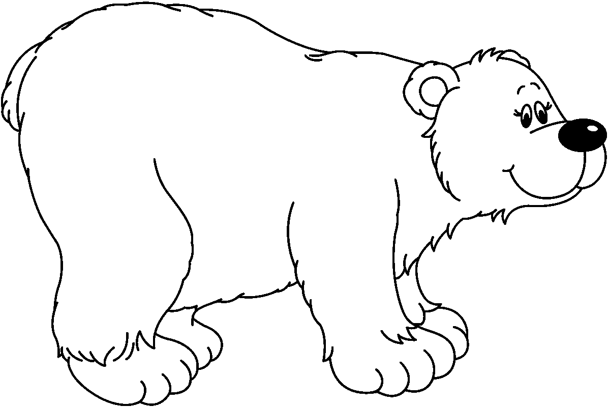 Bear Black And White Free Download Png Clipart