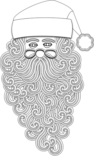 Santa Claus Outline Clipart