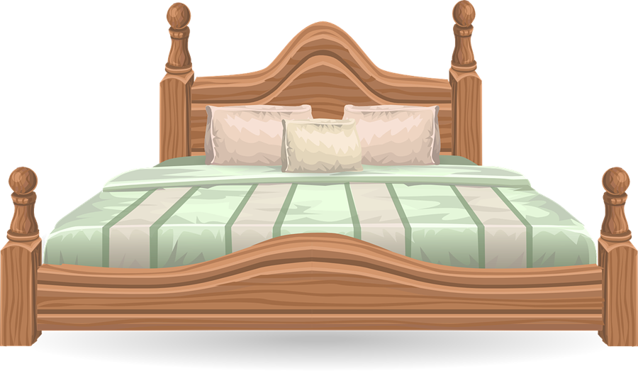 Free Large Elegant Bed Image Png Clipart