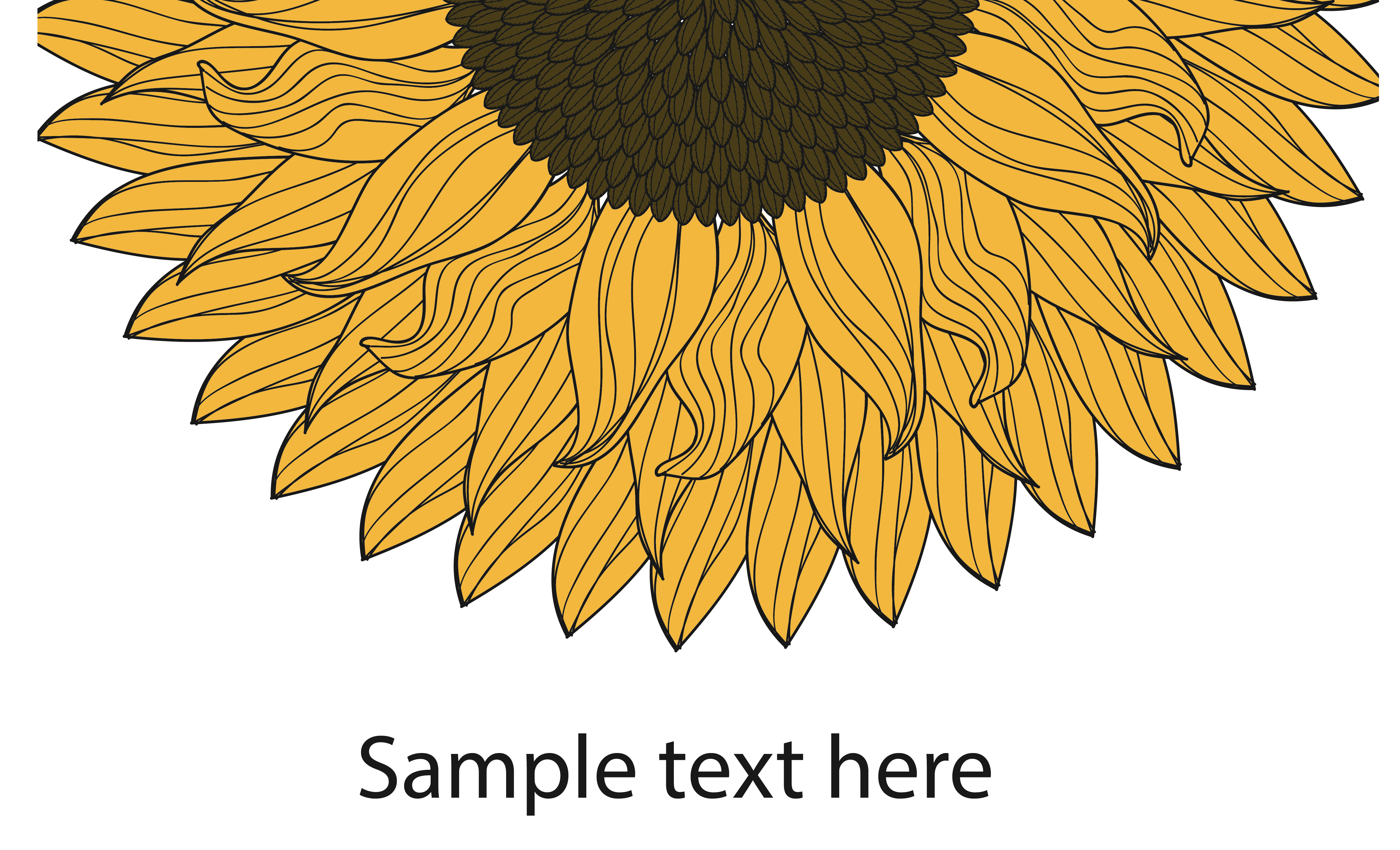 Vector Sunflower Company Brewing Beer Printing Grainworks Clipart