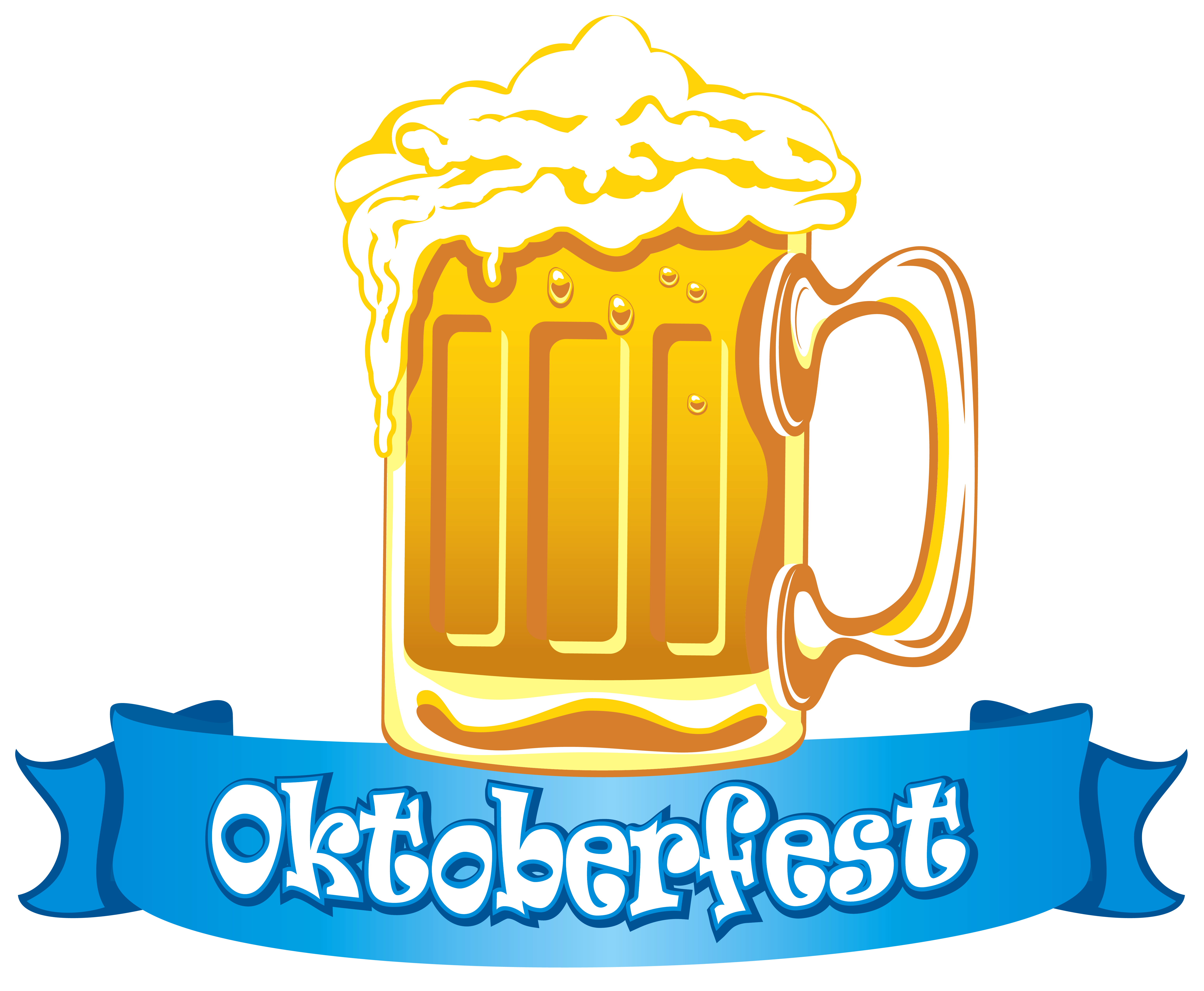 Oktoberfest Banner Ale Beer Glassware With Clipart