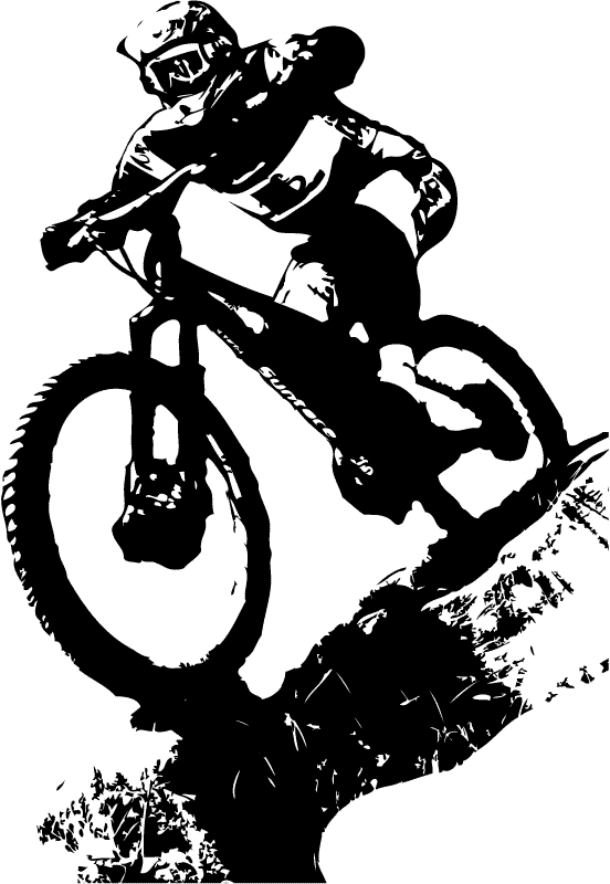 Mountain Bicycle Tattoo Cross Bike Cycling Biking Clipart