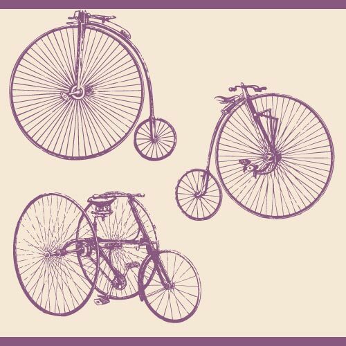 Vintage Bikes Clipart