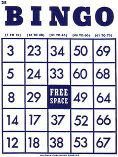 Bingo Cards On Bingo Jessica Hische And Clipart