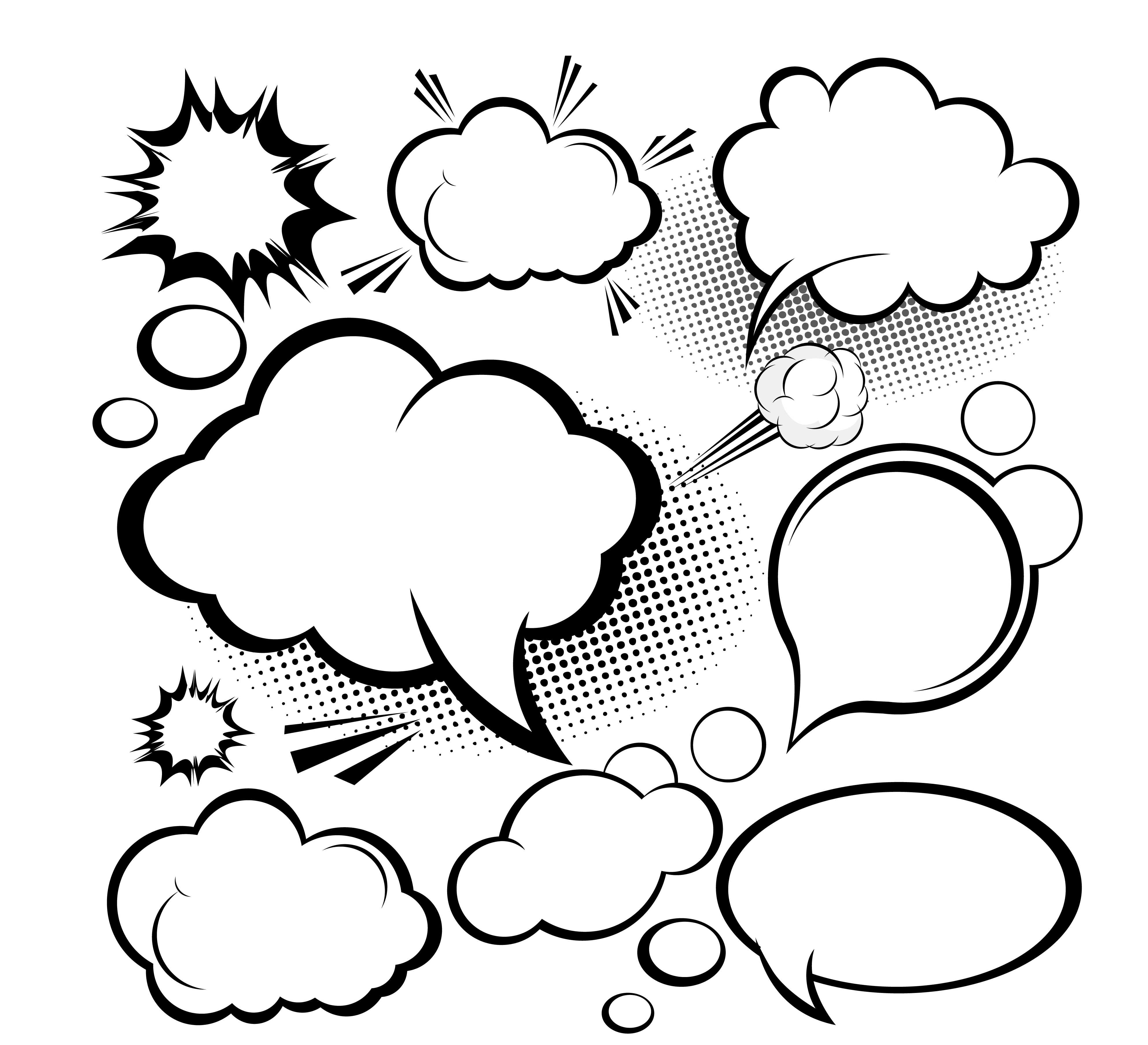 Explosion Comics Balloon Euclidean Vector Speech Dialog Clipart