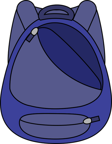 Blue School Bag Clipart