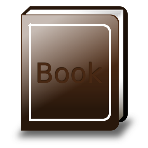 Of Simple Brown Book With Shadow Clipart