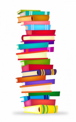 Clip Art Stack Of Books Vectors Have Clipart