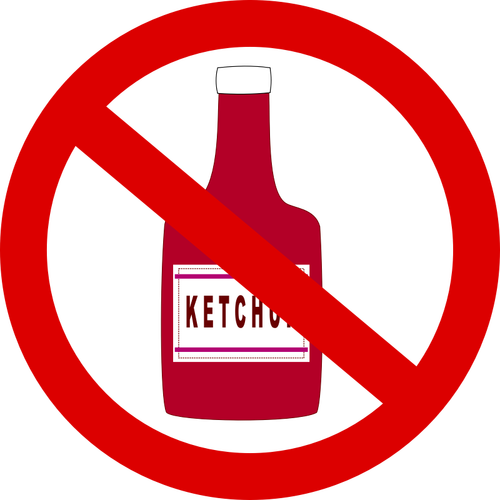 No Ketchup Clipart