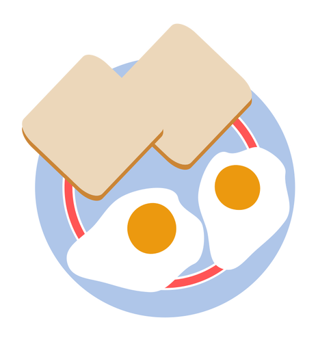 Eggs And Toast Clipart