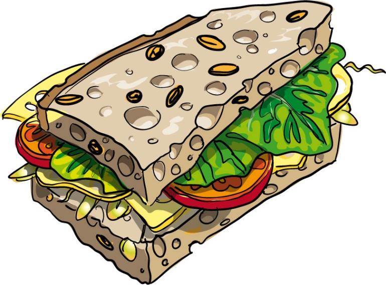 Free Food Sandwich Hd Image Clipart