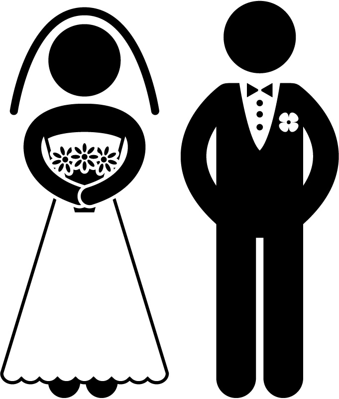 Cartoon Funny Bride And Groom Hd Image Clipart