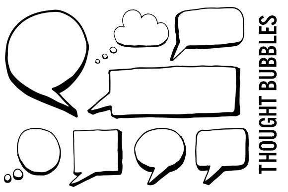 Thought Bubble Doodle Speech Bubble Photos Graphics Clipart