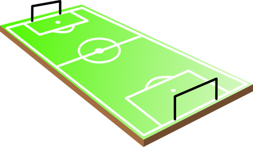 3D Soccer Field Clipart