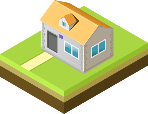 Of Yellow Roof Home Clipart