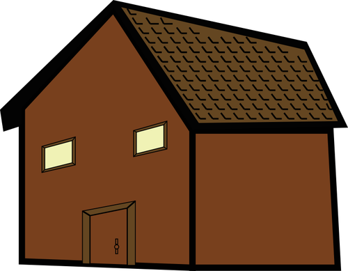 Brown House Clipart