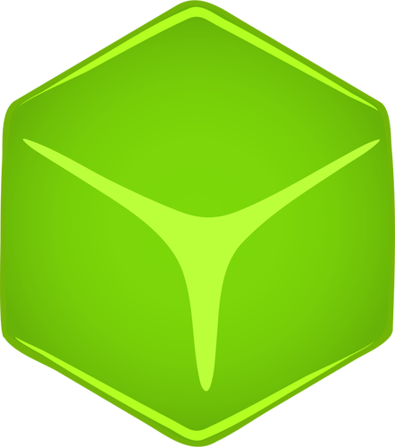 Green Cube Clipart