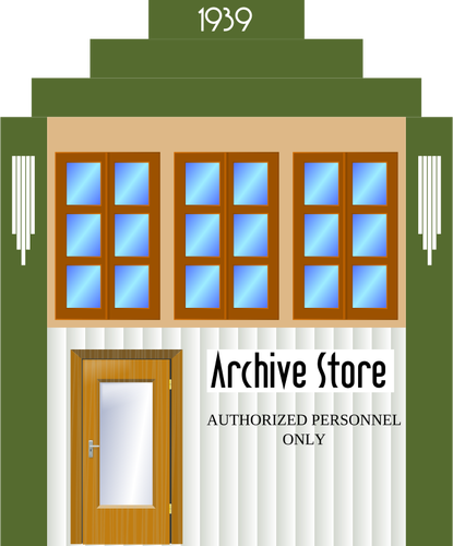Of Two-Storey Green Building Clipart