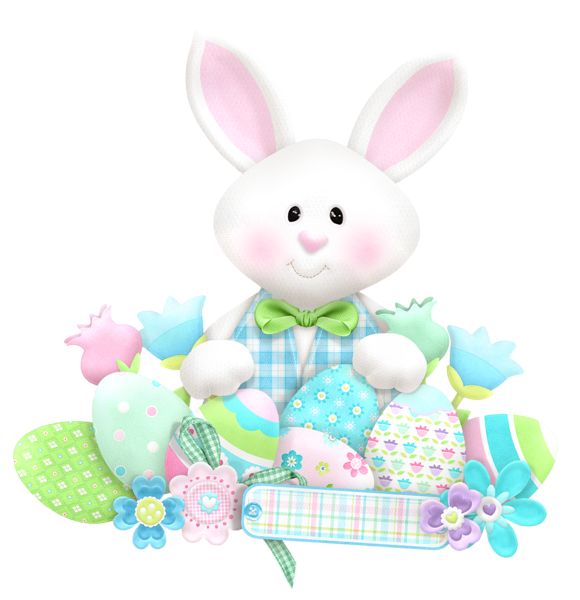 Easter On Easter Bunny And Bunnies Clipart