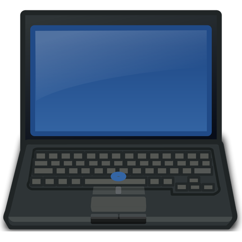 Of Front View Of Laptop Clipart